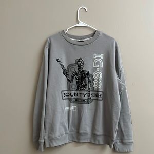 STAR WARS LARGE GREY SWEATSHIRT IG-88
